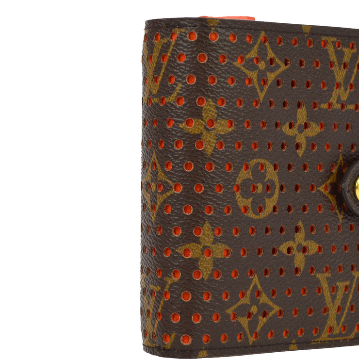 ルイヴィトン コンパクトジップ 二つ折り財布 モノグラムペルフォ M95189