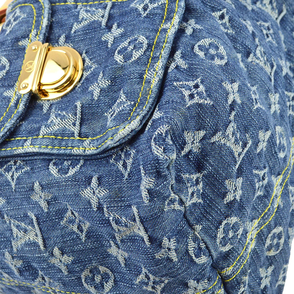 Louis Vuitton * 2006 Blue Monogram Denim Sac a Dos GM Backpack M95056