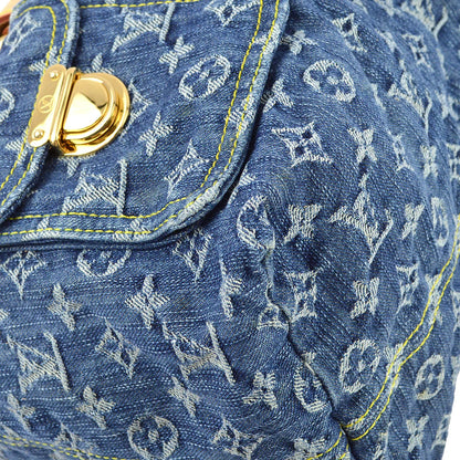 Louis Vuitton * 2006 Blue Monogram Denim Sac a Dos GM Backpack M95056