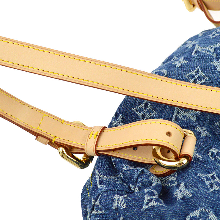 Louis Vuitton * 2006 Blue Monogram Denim Sac a Dos GM Backpack M95056