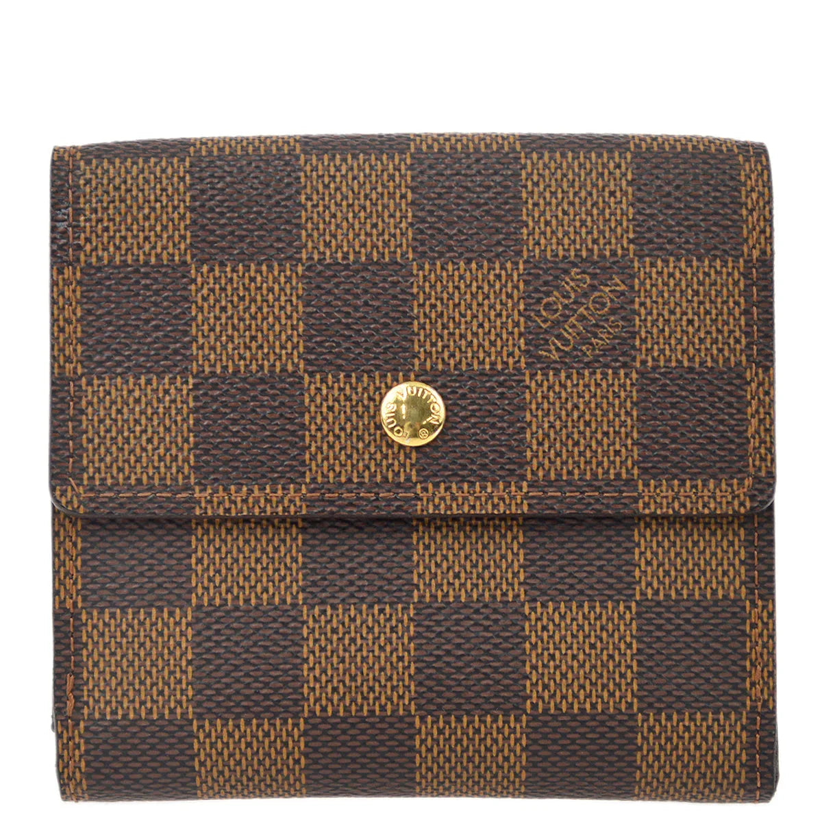 Louis Vuitton 2008 Damier Portefeuille Elise Bifold Wallet N61654