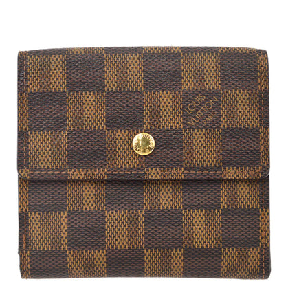 Louis Vuitton 2008 Damier Portefeuille Elise Bifold Wallet N61654