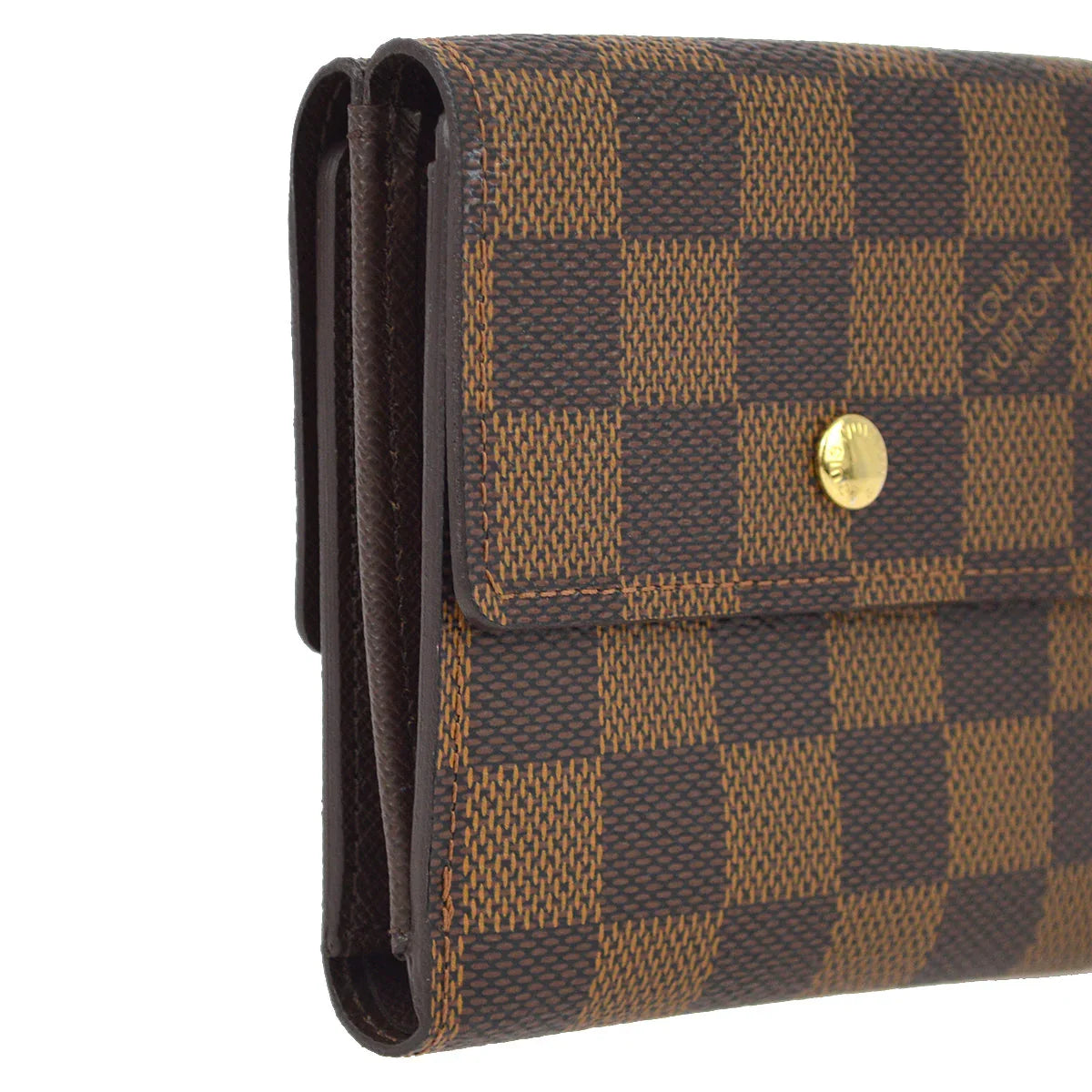 Louis Vuitton 2008 Damier Portefeuille Elise Bifold Wallet N61654