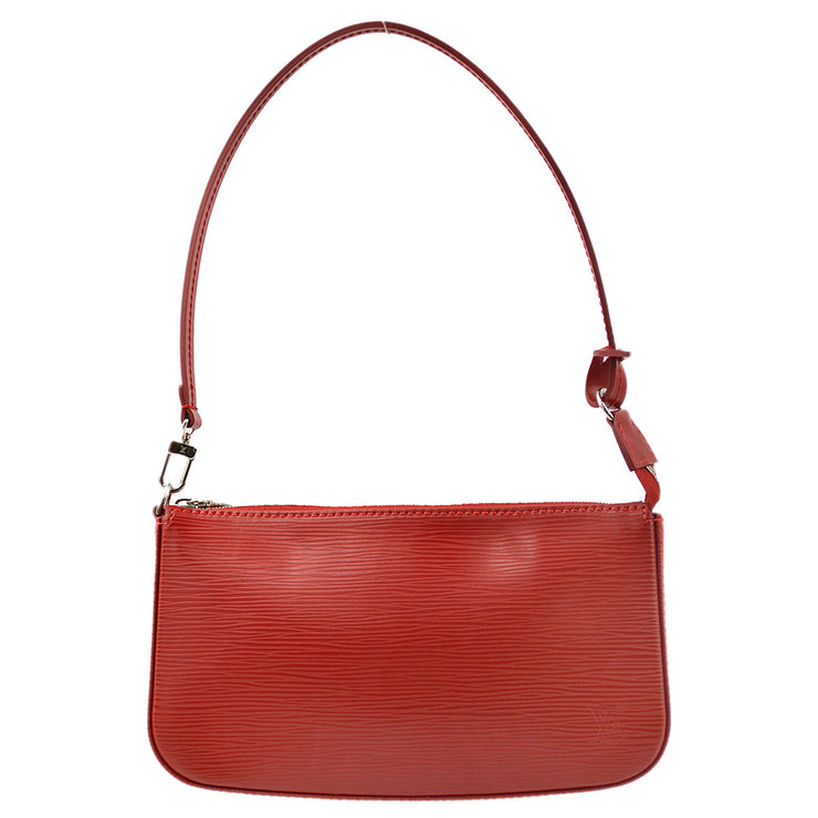 Louis Vuitton 2012 Red Epi Pochette Accessoires Handbag M41157