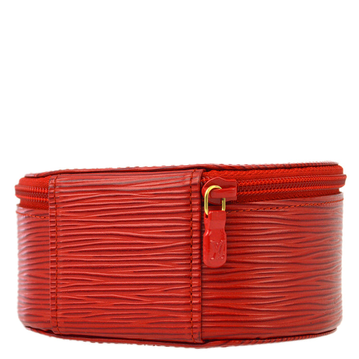 Louis Vuitton Red Epi Ecrin Bijou 12 Jewelry Case Pouch M48207