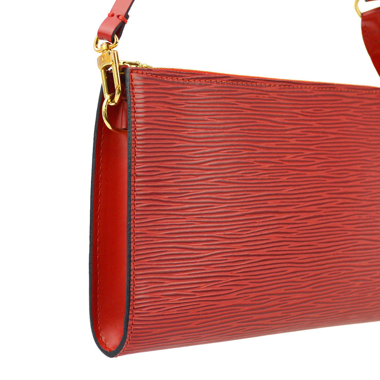 Louis Vuitton Red Epi Pochette Accessoires Handbag M52947