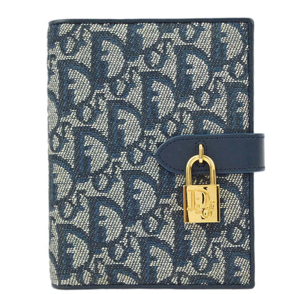 Christian Dior Navy Trotter Notebook Cover Small Good