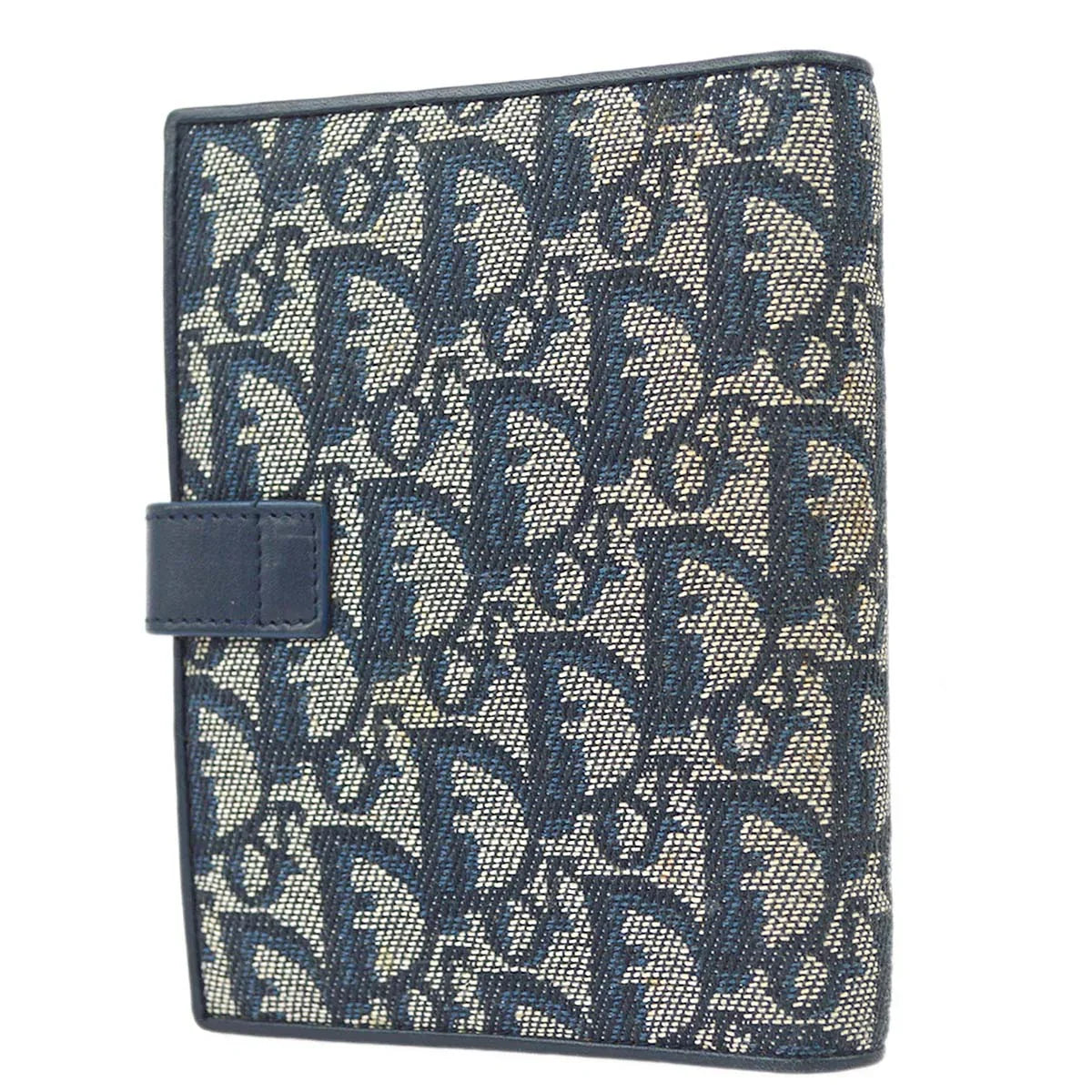 Christian Dior Navy Trotter Notebook Cover Small Good