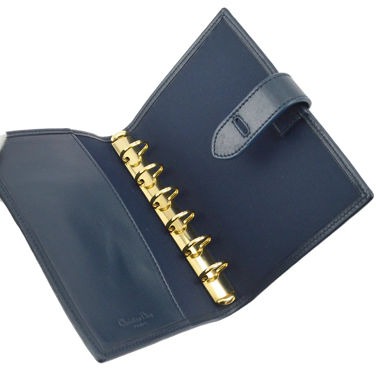 Christian Dior Navy Trotter Notebook Cover Small Good