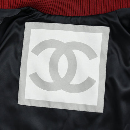 Chanel 2004 Spring Letterman Bomber Jacket Navy #38