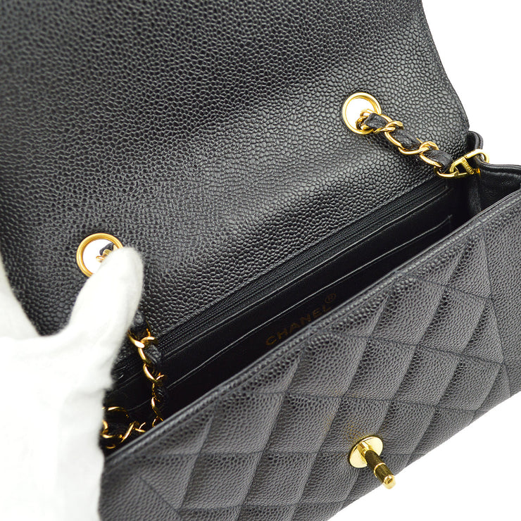 Chanel * Black Caviar Small Diana Shoulder Bag