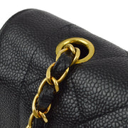 Chanel 1994-1996 Black Caviar Small Diana Shoulder Bag