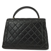Chanel Black Lambskin Kelly Handbag