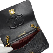 Chanel 1989-1991 Lambskin Turnlock Mini Full Flap Bag