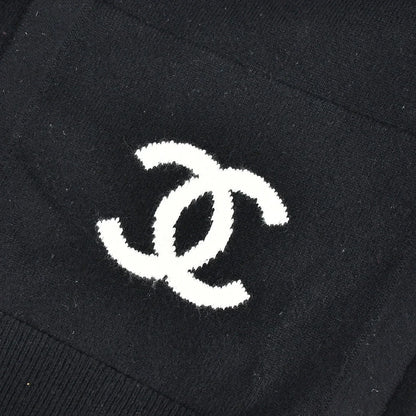 Chanel Long Sweater Black 94A #44