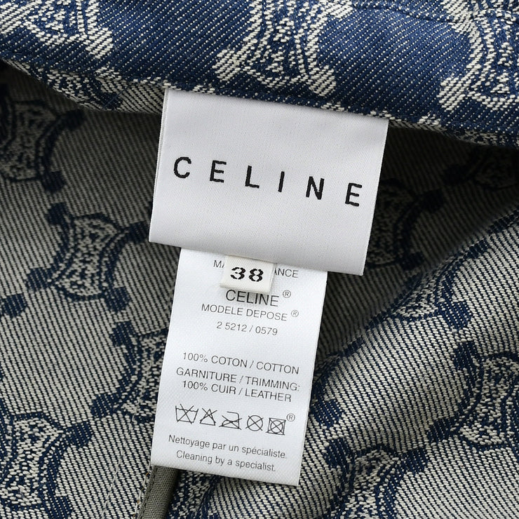 Celine 2000s macadam patterned cotton denim jacket #38