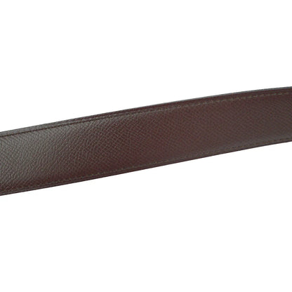Hermes 1998 Black Box Calf Constance Reversible Belt #70 Small Good