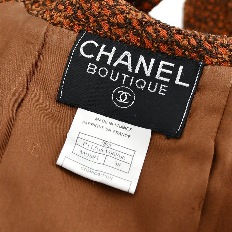 Chanel Jacket Brown 98A #38