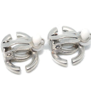 Chanel Earrings Clip-On Silver 01A
