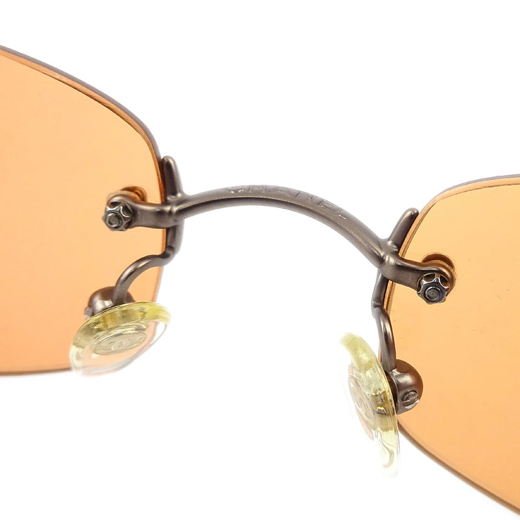 Chanel Sunglasses Eyewear Orange Small Good