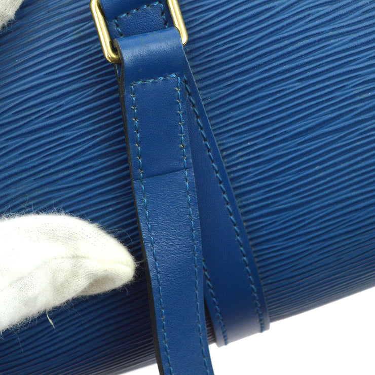 Louis Vuitton 1996 Blue Epi Soufflot Handbag M52225