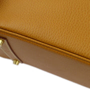 Hermes Natural Sable Ardennes Birkin 35 Handbag