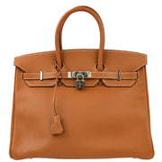 Hermes 2008 Gold Swift Birkin 35 Handbag