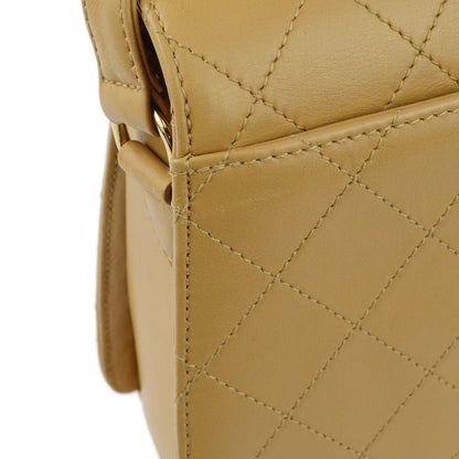 Chanel 1997-1999 Lambskin Mademoiselle Lock Shoulder Bag