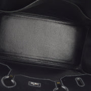 エルメス オータクロア32 ハンドバッグ ブラック ボックスカーフ