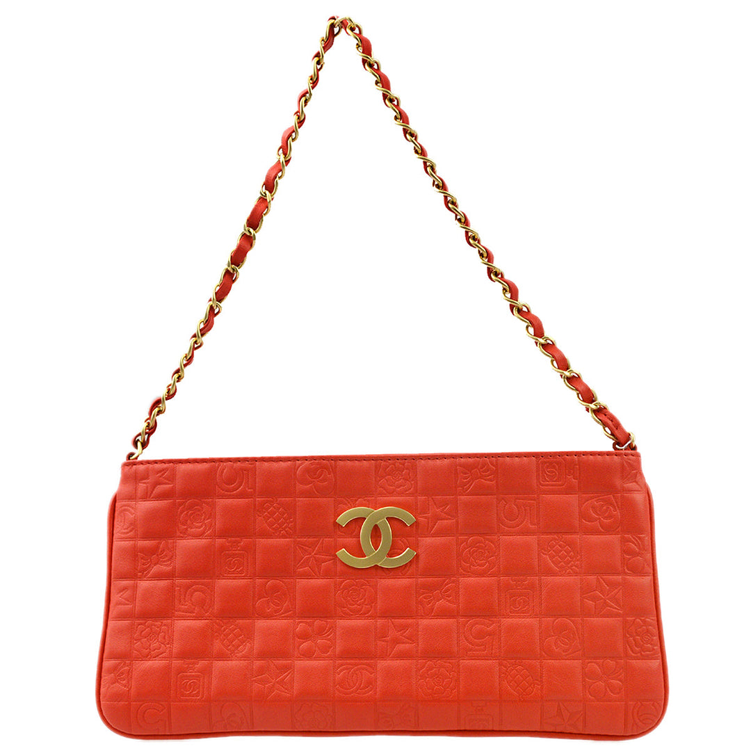 Chanel 2003-2004 Lambskin Icon Chain Handbag – AMORE Vintage Chanel 2003-2004 Lambskin Icon Chain Handbag – AMORE Vintage