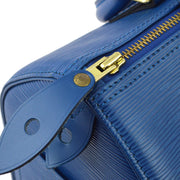 Louis Vuitton Blue Epi Speedy 25 Handbag M43015