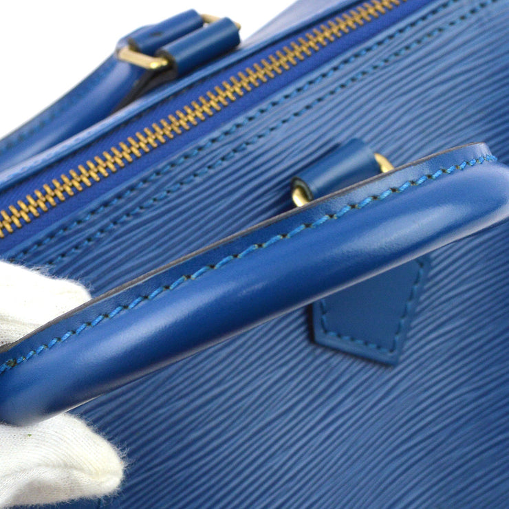Louis Vuitton 1996 Blue Epi Speedy 25 Handbag M43015