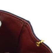 Chanel 1989-1991 Navy Lambskin Mini Classic Square Flap Bag 17
