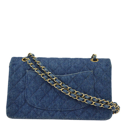 Chanel 1997-1999 Denim Medium Classic Double Flap Bag