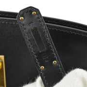 Hermes Black Box Calf Kelly Sport MM Shoulder Bag