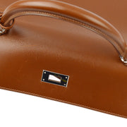 Hermes 2001 Brown Box Calf Kelly 32 Sellier 2way Shoulder Handbag