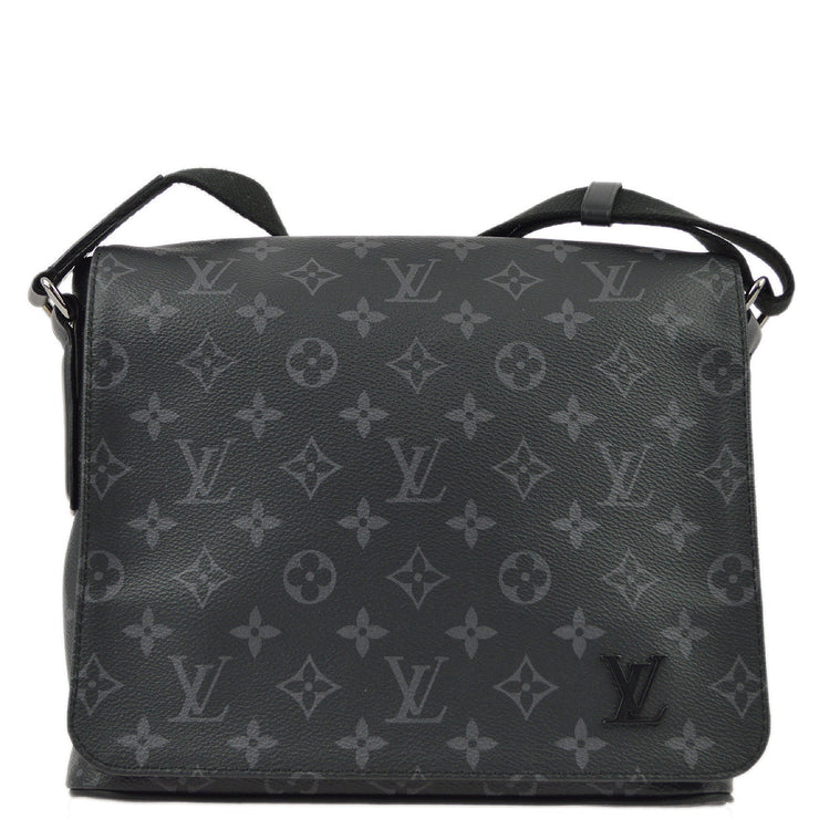 Louis Vuitton 2018 Monogram Eclipse District PM Shoulder Bag M44000