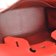 Hermes 1999 Red Gulliver Haut a Courroies 32 Handbag