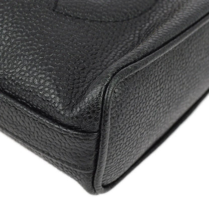 Chanel Black Caviar Bucket Shoulder Bag