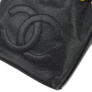 Chanel Black Caviar Bucket Shoulder Bag
