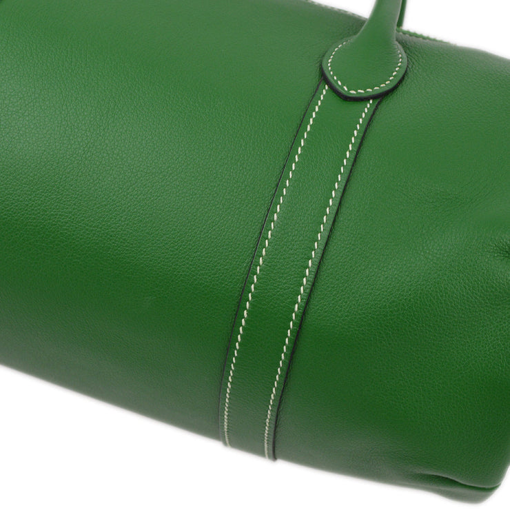Hermes Green Swift Polochon 30 Handbag