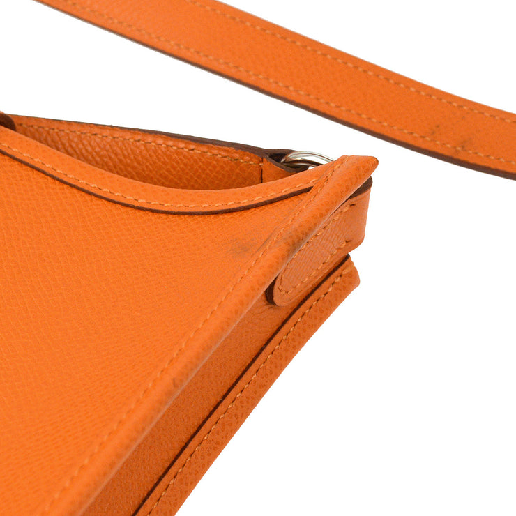 Hermes Orange Epsom Evelyne TPM Shoulder Bag
