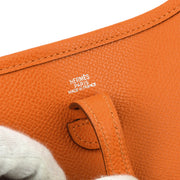 Hermes 2004 Orange Epsom Evelyne TPM Shoulder Bag