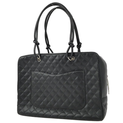 Chanel 2004-2005 Black Calfskin Cambon Ligne Handbag