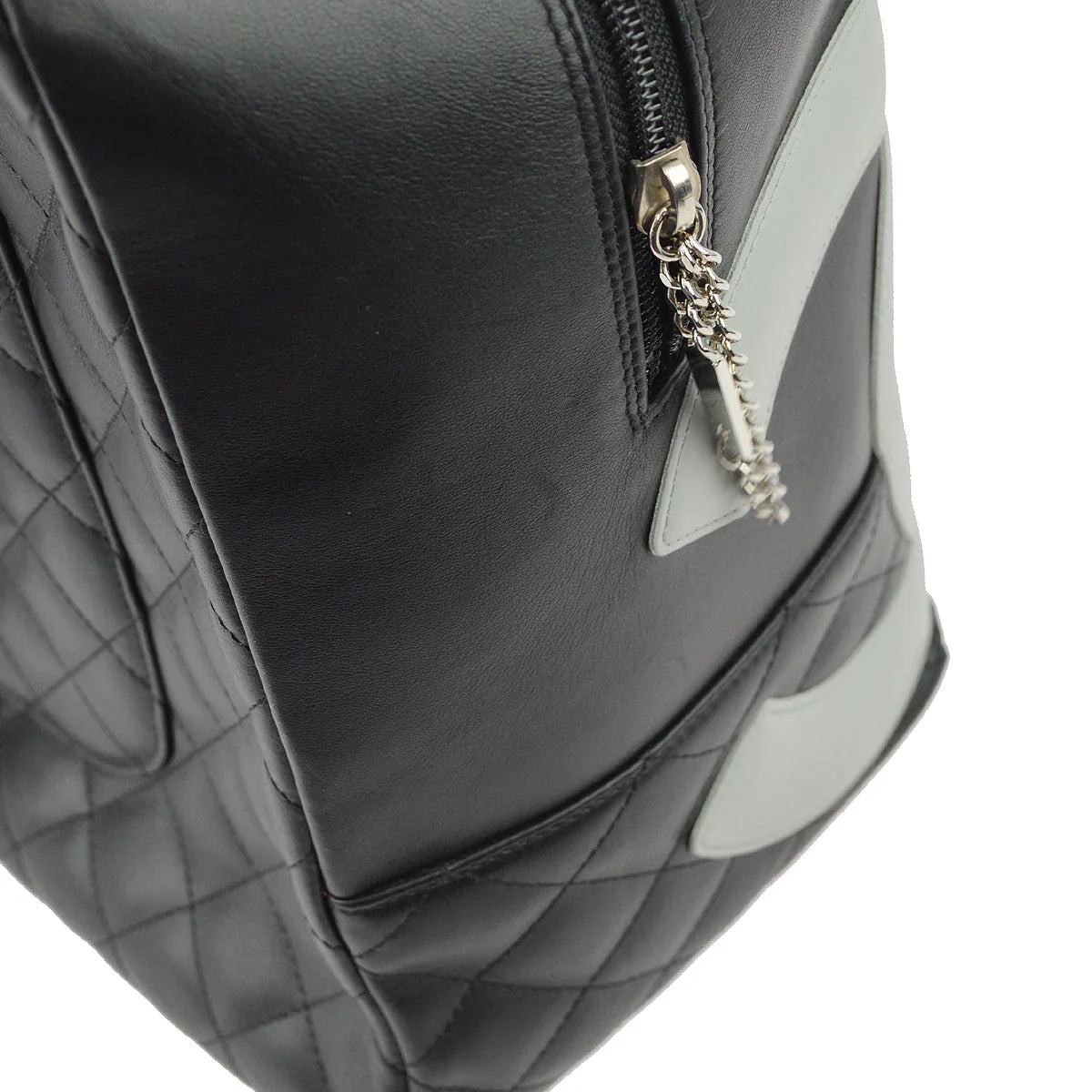 Chanel 2004-2005 Black Calfskin Cambon Ligne Handbag
