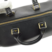 Louis Vuitton 2000 Black Epi Speedy 25 Handbag M43012