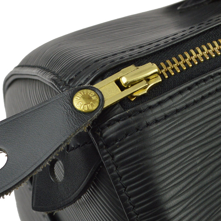Louis Vuitton Black Epi Speedy 25 Handbag M43012