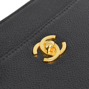 Chanel Black Caviar Tote Handbag