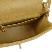 Chanel 2003-2004 Caviar Mini Classic Square Flap Bag 17