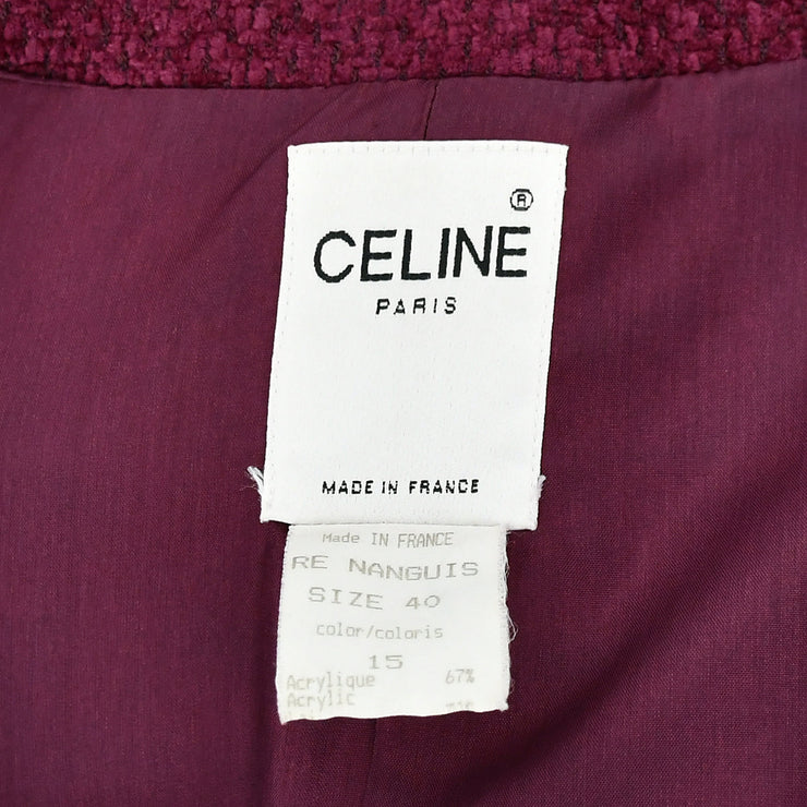 Celine Single Breasted Jacket Purple #40